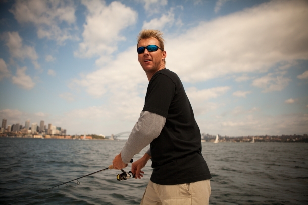 Fishing with Brett Lee